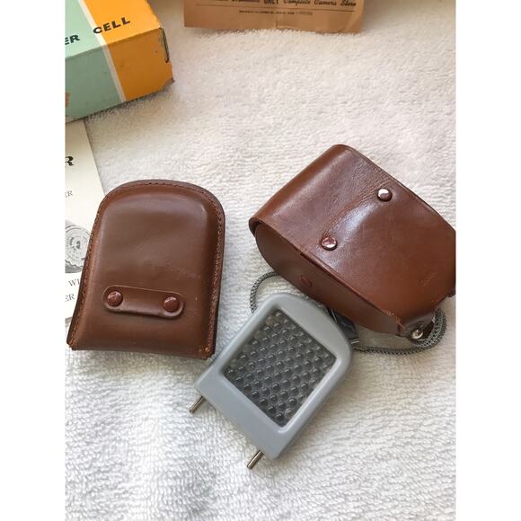 Metar Photo-electric Exposure Meter w/booster, Vintage 1958, Orig Box, Instruct - Picture 4 of 5